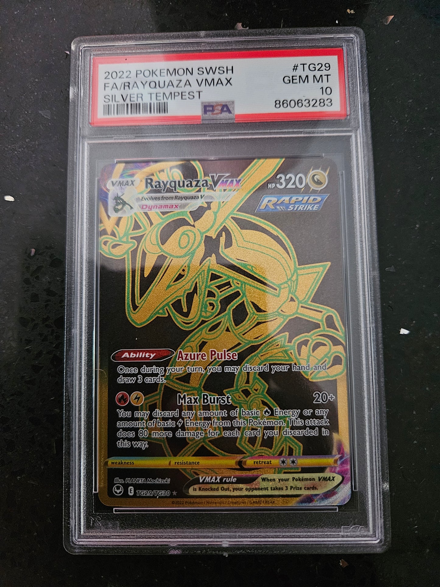 Raquaza Vmax TG29/TG30 PSA 10