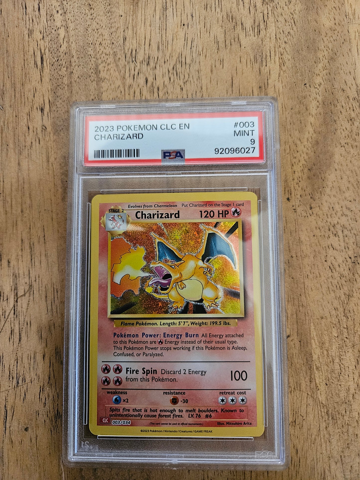 PSA 9 Charizard - Classic Collection 2023