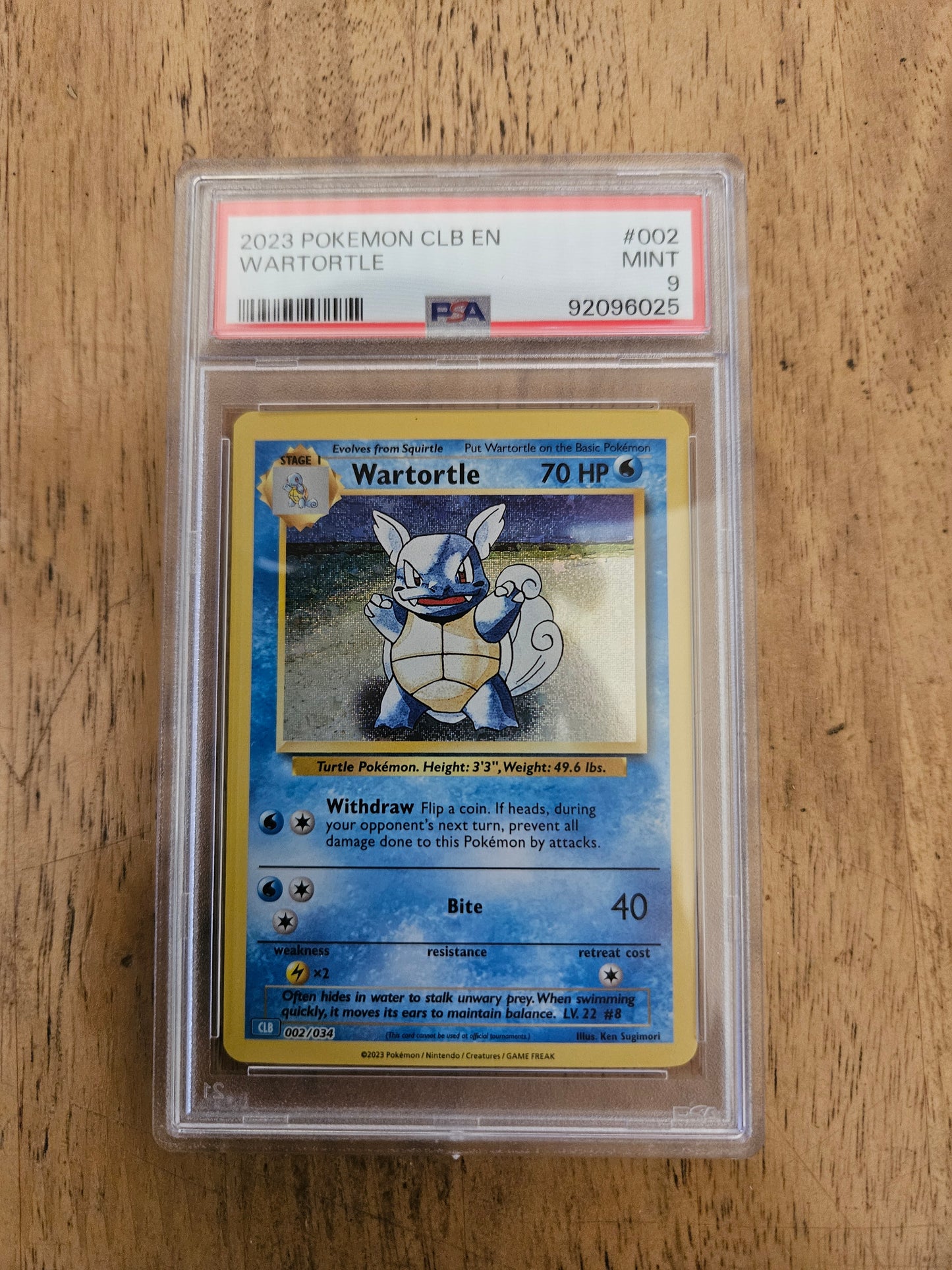 PSA 9 Wartortle - Classic Collection 2023